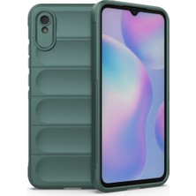 MobaxAksesuar Xiaomi Redmi 9A Kılıf Elde Tutma Kolaylıkla Kaydırmaz Kenar Line Dizayn Optietnik Kapak