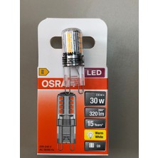 Osram 10 Adet G9 LED Lamba 220V 2,6W=30W=320 Lümen 2700 Kelvin Sarı 15,000 Saat 14MMX43MM