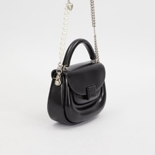 Levidor Siyah Kalpli Taş Askılı Kadın Klasik El Çantası