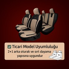 Volkswagen Tiguan 2016 - 2023 Floransa Serisi Eviza Ticari 2+1 Bej Siyah