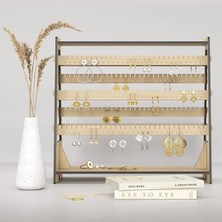 Renkli Ahşap Küpe Teşhir Standı, Takı Düzenleyici, Estetik ve Şık Tasarım