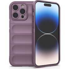 MobaxAksesuar Apple iPhone 14 Pro Kılıf Elde Tutma Kolaylıkla Kaydırmaz Kenar Line Dizayn Optietnik Kapak