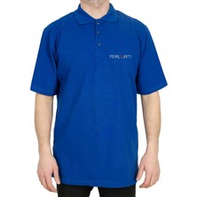 Pearl Jam Lighting Polo Yaka Mavi Tişört