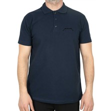 Metallica Classic Logo Polo Yaka Lacivert Tişört
