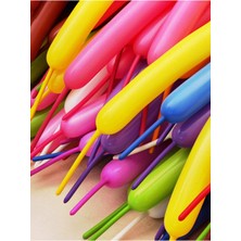 Elif Mağazacılık Renkli Sosis Balon 100 Adet Parti & Kutlama Malzemeleri ile Eğlenceli Atmosfer Yaratın