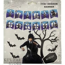 Wednesday Iyi Ki Doğdun Banner Doğum Günü Parti Süsü