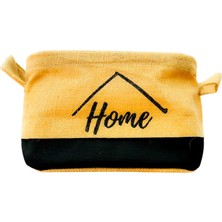 Bitki Tasarımı Sweet Home Jüt Hasır Ev Düzenleyici Mutfak Banyo Salon Sepeti Katlanır Sıvı Korumalı Küçük