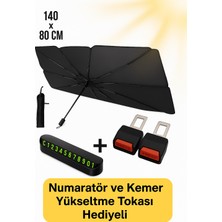 Kıa Ev9 (384) At 4x4 Gt-Lıne 7k  Araca Uygun Oto Güneşlik- Numaratör ve Kemer Tokası Hediyeli