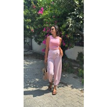 Sarı Gabardin Balon Pantolon