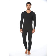 Bonbonetti Erkek Siyah Termal Alt Üst Takım