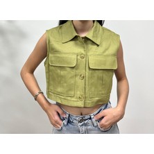 Vazıradk Cepli Crop Yelek