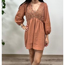 Vazıradk Üstü Desenli V Yaka Tulum