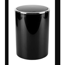Lenox Banyo Mutfak Ofis Çöp Kovası, Siyah, 6 Lt