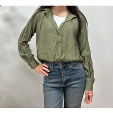 Vazıradk Kendinden Bluzlu ve Kolye Detaylı Gömlek