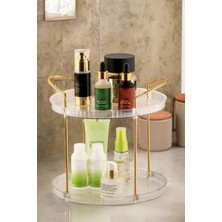 Şık ve Kullanışlı Makyaj Düzenleyici, Beyaz Renkli Tepsi, Pratik Organizasyon Ürünü