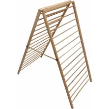 Şık Ahşap Çamaşırlık Kurutmalık, Kayın Renk, Dayanıklı ve Estetik Tasarım