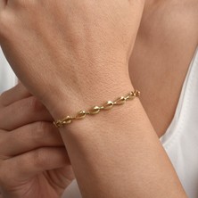 14 Ayar Altın Kaplama Italyan Hafif Bileklik - BP00100