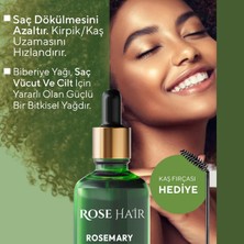 Saç Uzatıcı ve Gürleştirici Bakım Seti Biberiye Yağı ve Dermaroller 0,5