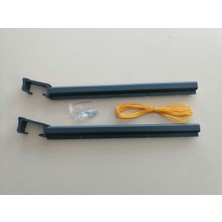 25X60 Kare Küpeşte Çamaşırlık Antrasit Gri, Şık ve Dayanıklı Tasarım