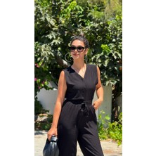 Siyah Gofre Yelekli Takım