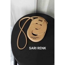 Hasır Omuz Çantası Telefon Çantası Günlük Çanta El Emeği Handmade