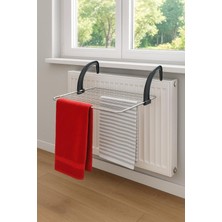 Taşınabilir Balkon ve Radyatör Uyumlu Çamaşır Kurutmalık Gri