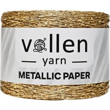 Vollen Yarn Metalik  Simli Kağıt Ip / Çantaipi, Supla Ipi, Parti Malzemesi