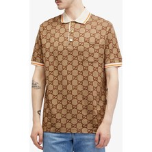 Monogram Detaylı Erkek Polo T-Shirt