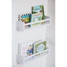 2x 40CM Mdf Baby Room Organizer Eğitici Montessori Raf Kitaplık  Baharatlık Banyo Düzenleyici