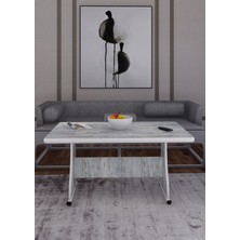 Eliusta Tekerlekli Mdf Masa %100 Mdf Orta Sehpa Salon Sehpa