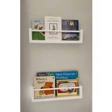 2x 80CM Mdf Baby Room Organizer Eğitici Montessori Raf Kitaplık  Baharatlık Banyo Düzenleyici
