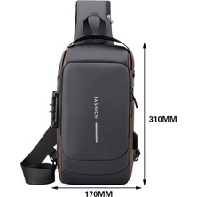 Göğüs Çantası Omuz USB Şarj Crossbody Paketi Okul Kısa Seyahat Haberciler Spor Salonu Erkek Sling Spor Paketi