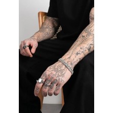 Çalıkaksesuar 12MM Iced Out Cuban Chain Erkek Bileklik