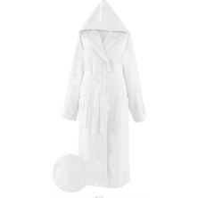 Pamuklu Tek Bornoz Beyaz