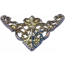 Dekoratif Köşe Süsü, Köşelik - Küçük, 19X34MM, Sarı, 1 Adet