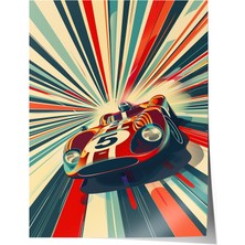 Çerçevesiz Poster, Patlama Efektli Soyut Kompozisyon, Salon Dekoru Poster No: 108058