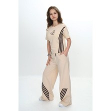 Kız Çocuk Ikili Alt&üst Takım- Pantolon & Kısa Kollu Tişört – %100 PAMUK-EŞT-0030