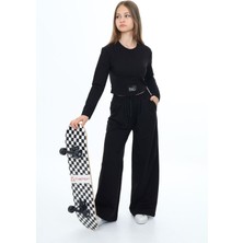 Kız Çocuk Pamuk Croplu Uzun Kol Alt-Üst TAKIM-EŞT-0028