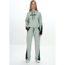 Kız Çocuk %100 Pamuk Kapüşonlu Çıtçıt Detaylı Alt&üst Eşofman TAKIM-179-EŞT-0005