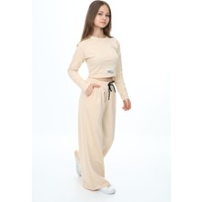 Kız Çocuk Pamuk Croplu Uzun Kol Alt-Üst TAKIM-EŞT-2028