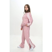 Unisex Çocuk 2 Iplik Çıtçıtlı Alt&üst Eşofman Takımı %100 Pamuk Rahat KALIP-299-EŞT-2006