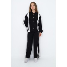 Kız Çocuk %100 Pamuk Çıt Çıt Kapamalı Uzun Kol Alt&üst Eşofman TAKIMI-EŞT-2019