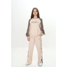 Unisex Çocuk 2 Iplik Çıtçıtlı Alt&üst Eşofman Takımı %100 Pamuk Rahat KALIP-299-EŞT-2006
