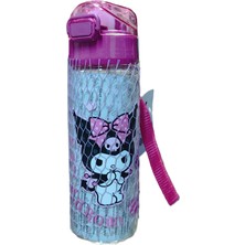 Kuromi Figürlü Plastik Şeffaf Matara Suluk 500ML AD32997
