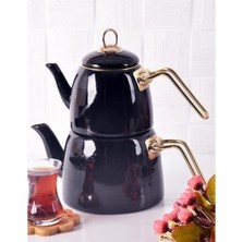 Beyaz Emaye Çaydanlık Takımı, Şık ve Dayanıklı Mutfak Seti