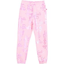 Barbie Lastikli Paça Pembe Kız Çocuk Eşofman Altı BRB5WG-EA6602