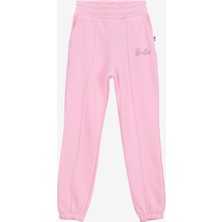 Barbie Lastikli Paça Pembe Kız Çocuk Eşofman Altı BRB5WG-EA6046