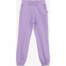 Barbie Lastikli Paça Lila Kız Çocuk Eşofman Altı BRB5WG-EA6046