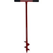 Toprak Burgusu Sabit Kollu Çit Direk Dikme Aleti 15 cm Çap