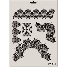 Rich Dantel Seri DN-918 Stencil 35X25 cm